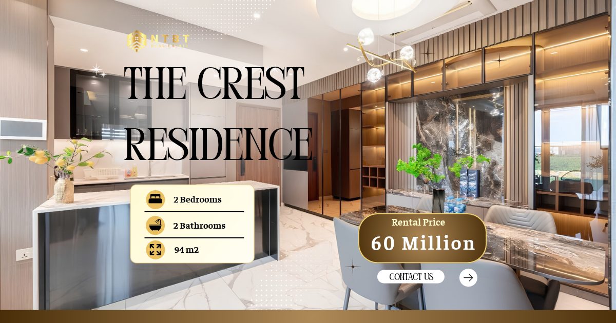 Cho Thuê Căn Hộ Cao Cấp 2 Phòng ngủ The Crest Residence – Thủ Thiêm – ảnh 1