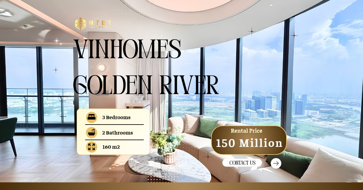Cho Thuê Căn Hộ 3 phòng ngủ Vòng Cung Vinhomes Golden River View Sông – ảnh 1