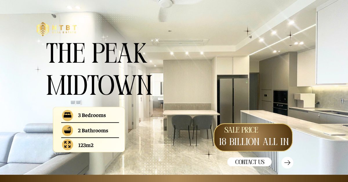 Bán Gấp Căn Hộ 3 Phòng Ngủ Cho Người Nước Ngoài The Peak Midtown – ảnh 3